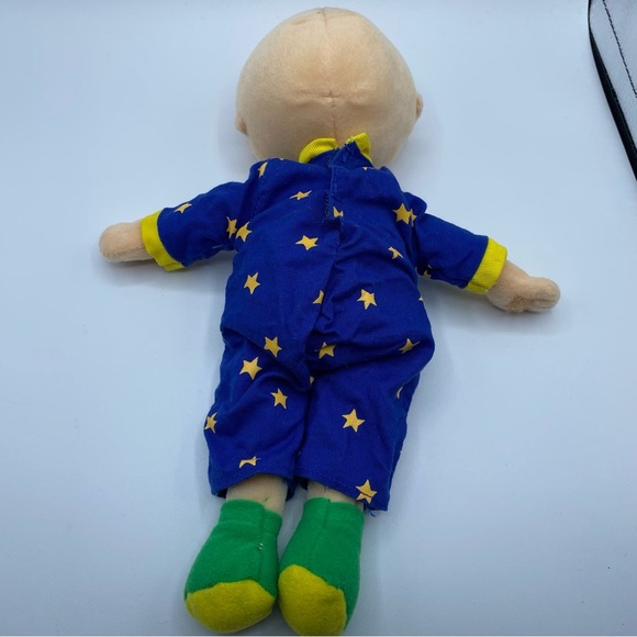 Vintage Caillou Plush with Blanket & Bunny 10” Stuffie Removable Outfit - Picture 6 of 9